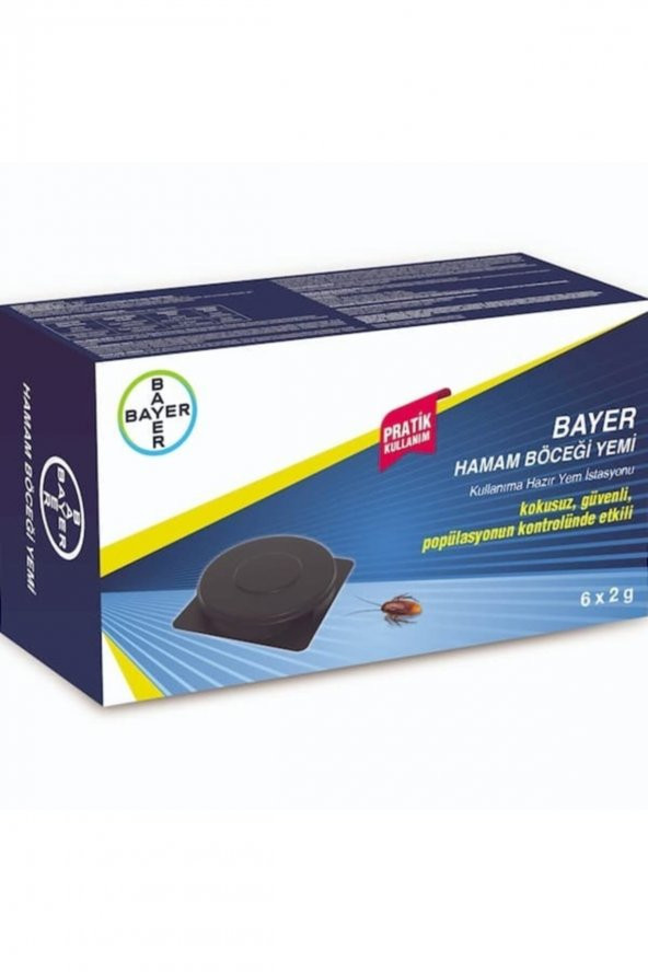 BAYER HAMAM BÖCEĞİ YEMİ TABLET 6*2 GR
