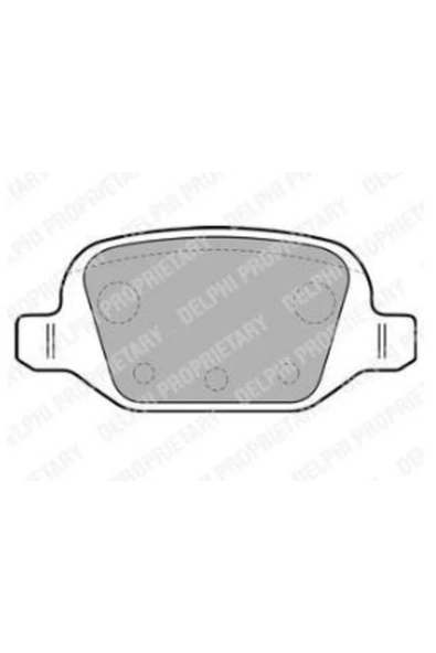 DELPHİ FREN BALATASI ARKA WVA 23601 (FIAT  PANDA 1.2 1.4 1.3JTD 06- 500-500C 1.4 07-)