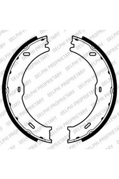 DELPHİ EL FREN BALATASI-KAMPANA 180MM-  (VW CRAFTER 06-16  MERCEDES SPRINTER 06-16)