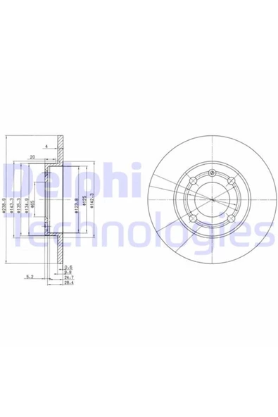DELPHİ ON FREN DISKI-239×10 4×100 (VW POLO 95-00)