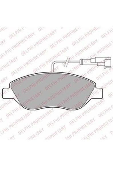 DELPHİ FREN BALATASI ON (FIAT  BRAVO 1.4 16V-1.4T-JET 07-)