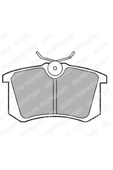 DELPHİ ARKA FREN BALATASI-KABLOSUZ 15MM (RENAULT   MEGANE II / PEUGEOT   307 CITROEN C3 / C4 - VW CADDY 04-