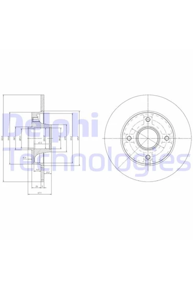 DELPHİ ARKA FREN DISKI RULMANLI ( CITROEN   C4 04 1.4I 1.6HDI )