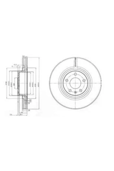 DELPHİ ON FREN DISKI-321X30 5×112 (AUDI A6 05-11)