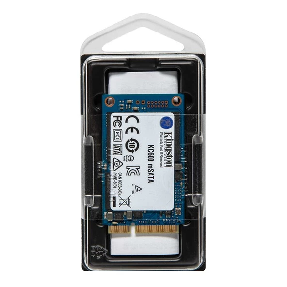 Kingston KC600 512GB mSATA SSD (550-500MB/s) - Resim 3