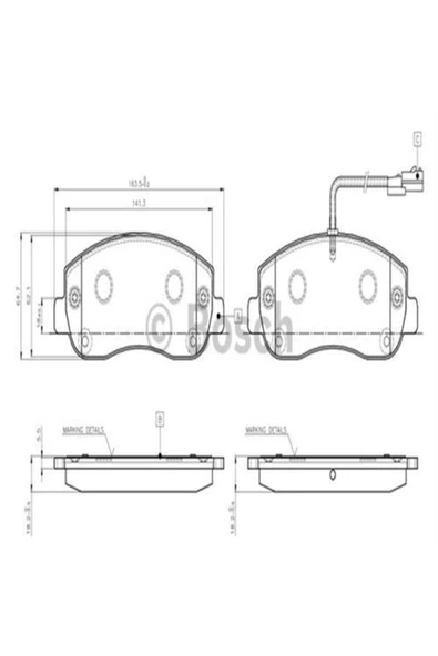 Bosch Fren Balatası Ön Master Iıı 10 Uyumlu Movano B 10- / Nv400 10- ürün görseli 1