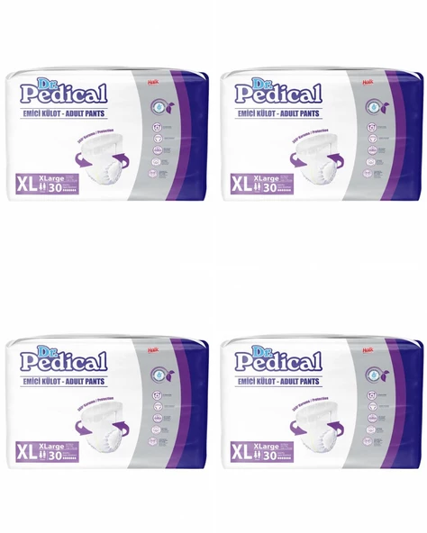 Dr.Pedical Emici Külot EkstaBüyük XL Yetişkin Hasta Bezi 120 Adet - 3