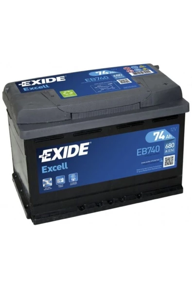 EXIDE EB740 74Ah 680A 278x175x190 mm