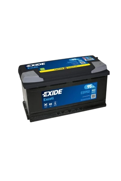 EXIDE Akü 95ah 800cca L5 Excell Düz B13 Tirnakli (353×175×190)