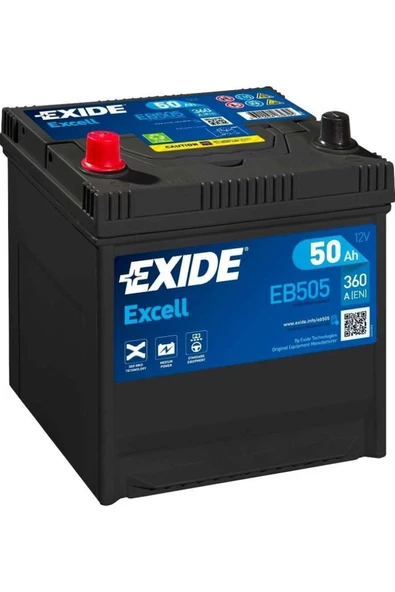 EXIDE Eb505 50ah 360a 200x173x222 (MM)