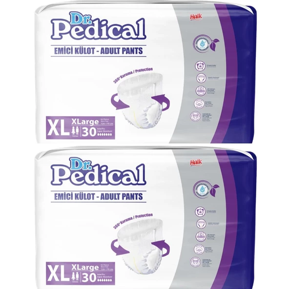 Dr.Pedical Emici Külot EkstaBüyük XL Yetişkin Hasta Bezi 60 Adet