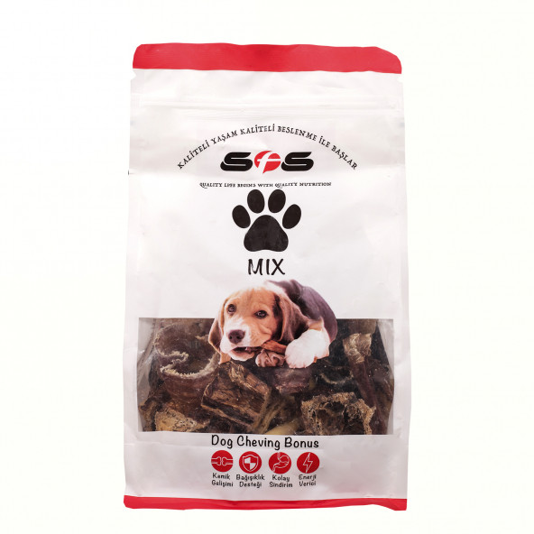 SFS Doğal Kurutulmuş Köpek Ödülü Mix Paket 250 g