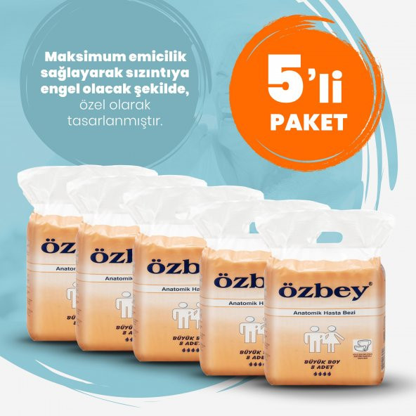 Pedix Anatomik Hasta Bezi Büyük Boy(L) 40 Adet (BELBANTSIZ) - 2