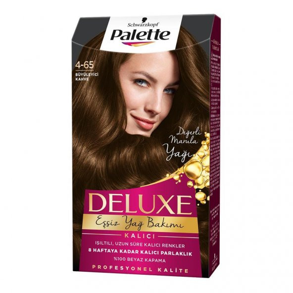 Palette Deluxe Kit Saç Boyası  4-65 Büyüleyici Kahve