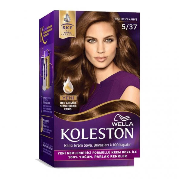 Koleston Kit Saç Boyası  5/37 Kışkırtıcı Kahve