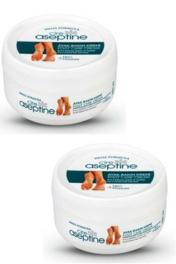 CİRE ASEPTINE AYAK BAKIM KREMİ 150ML 2 Lİ