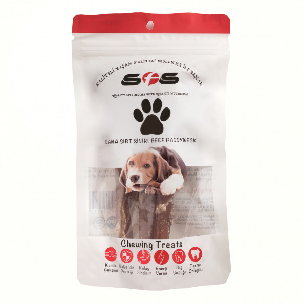 SFS Doğal Kurutulmuş Köpek Ödülü Dana Sırt Siniri 100 g
