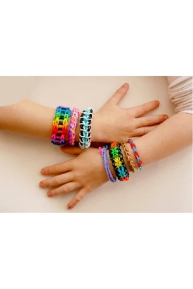 RBC Lastik Örgü Bileklik Ve Kolye Yapma (yapım) Seti 3 Paket Loom - 2