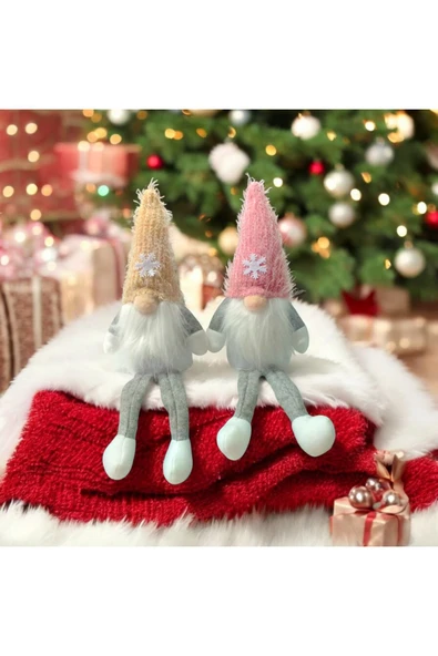 Yenigeldi 2 Adet 16 Cm Yılbaşı Şans Cücesi Iskandinav Elf Cücesi T80 Gnome - 2