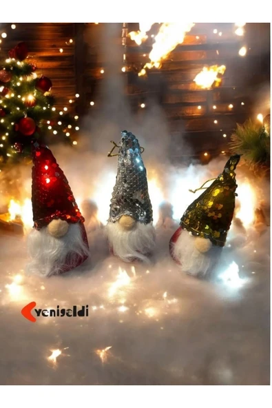 Yenigeldi 2 Adet 16 Cm Yılbaşı Şans Cücesi Iskandinav Elf Cücesi T80 Gnome - 3