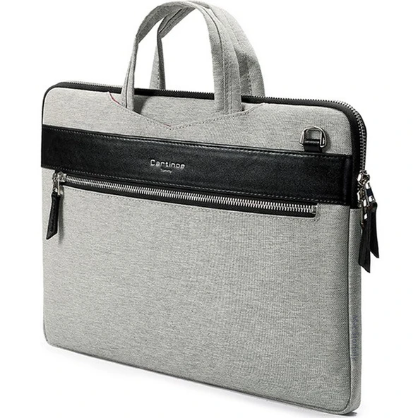 Laptop Çantası 13 İnç MacBook Air 13.6 ve Pro 14.2 Uyumlu Suya Dayanıklı Omuz Askılı Darbe Emici Neopren - Resim 2