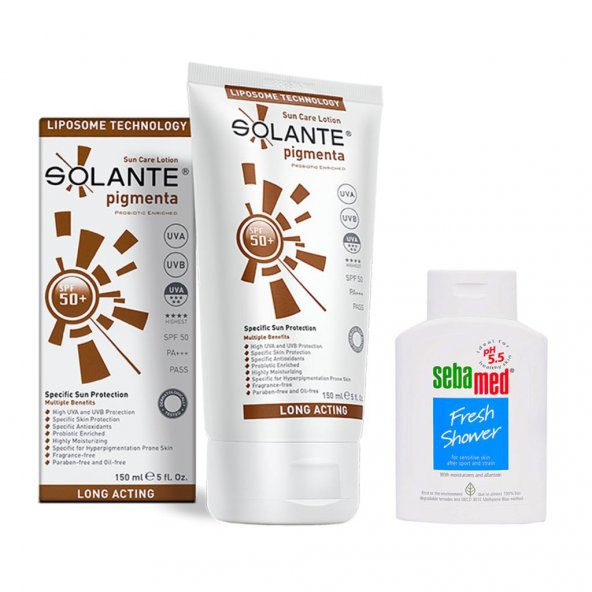 Solante Pigmenta Spf 50+ 150 ml + Sebamed Duş Jeli 20 ml
