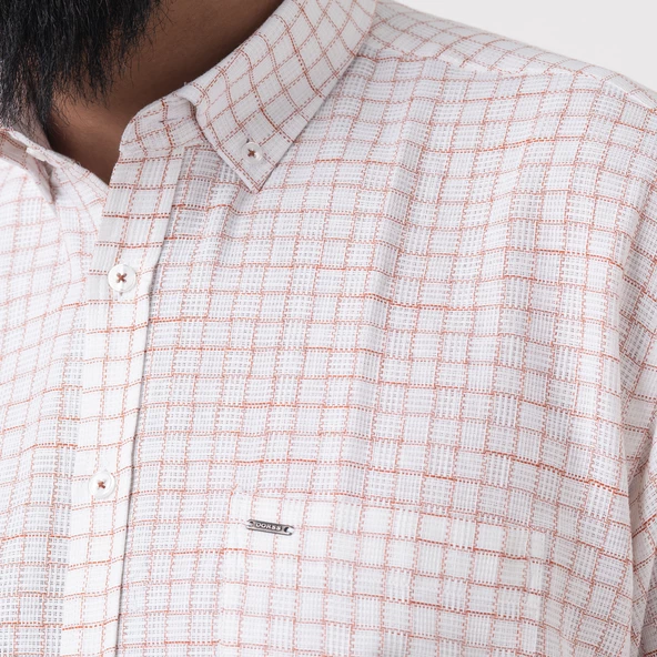 DORSS CEPLİ RAHAT KESİM KISA KOL ERKEK GÖMLEK - Resim 7