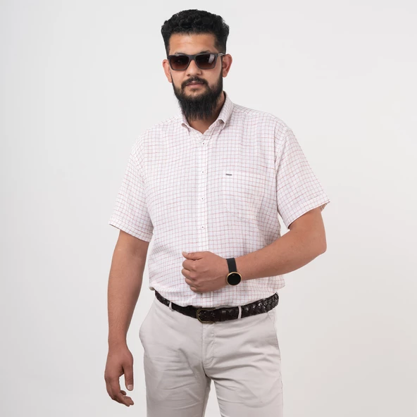 DORSS CEPLİ RAHAT KESİM KISA KOL ERKEK GÖMLEK - Resim 6