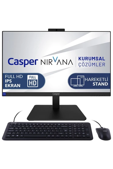 Casper Nirvana A70.5700-EX00R-V-T Ryzen 7-5700U 64 GB RAM 2TB NVMe SSD W11P Dokunmatik Ekran All in one