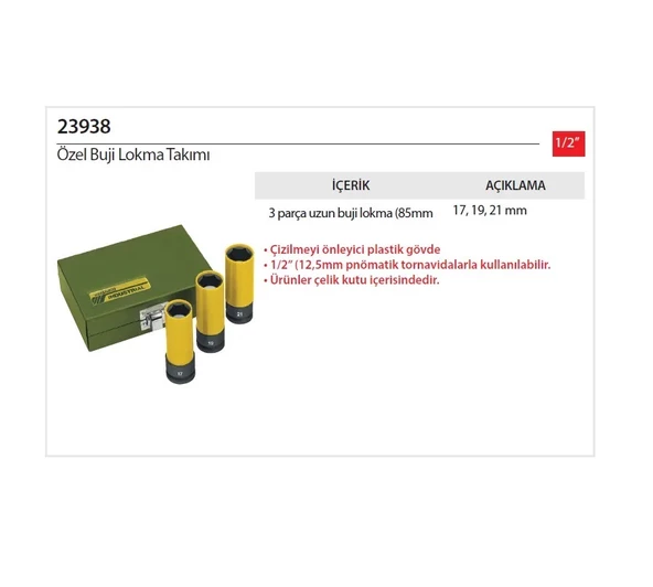 Proxxon 23938 Özel Buji Lokma Takımı - 2