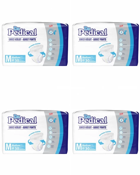 Dr.Pedical Emici Külot Orta Boy Yetişkin Hasta Bezi Medium 120 Adet - 1