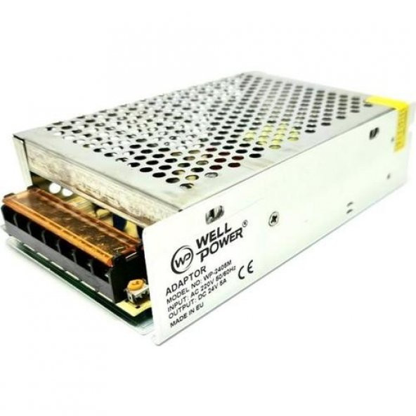 Wellpover 24 Volt 5 Amper Metal Kasa Adaptör - 3