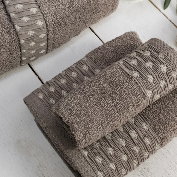 Schafer Home Veluro Banyo Seti 6 Parça-Ekru - 7