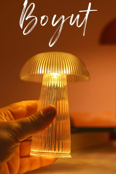 Led Mum Kristal Tip Mum Dekor Işığı Şeffaf Pil Dahil Dumansız Alev Ledli Yapay Dekoratif PT429 - 7