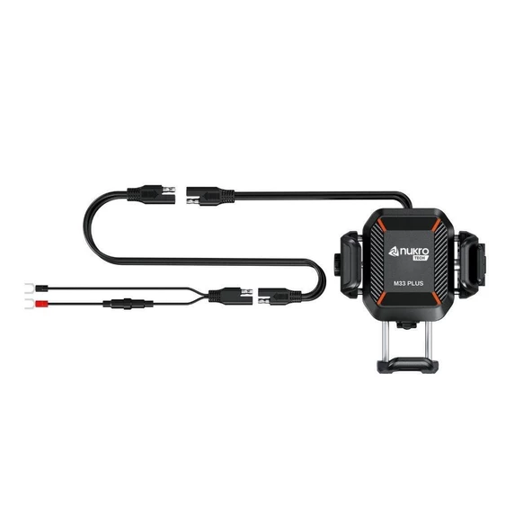 NUKROTECH M33 PLUS TİTREŞİM MODÜLLÜ TELEFON TUTUCU ( KABLOSUZ ve TYPE-C ŞARJLI ) - Resim 2