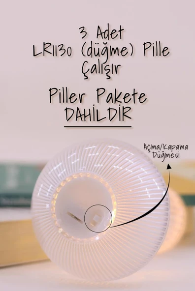 Led Mum Kristal Tip Mum Dekor Işığı Şeffaf Pil Dahil Dumansız Alev Ledli Yapay Dekoratif PT429 - 4