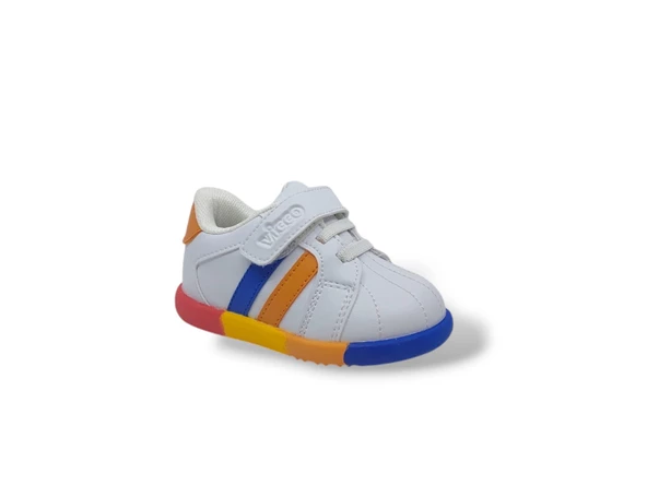 Vicco Heika Unisex İlk Adım Bebek Beyaz Sneaker Ayakkabı - 2