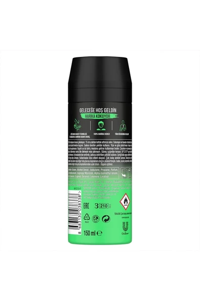 Axe Erkek Sprey Deodorant Jungle Fresh 48 Saat Etkileyici Koku 150 ml - 2