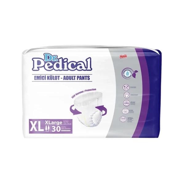 Dr.Pedical Emici Külot ExtraBüyük Boy Hasta Bezi XL 30 Adet - Resim 2