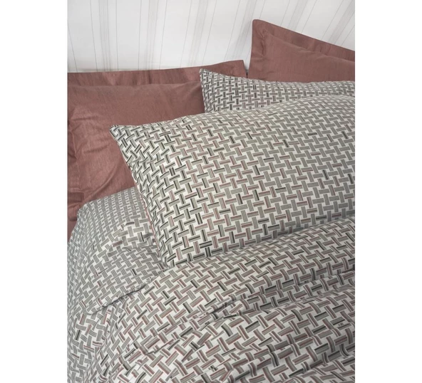 Cotton Box Petite Çift Kişilik Nevresim Takımı Mote Kiremit - 2