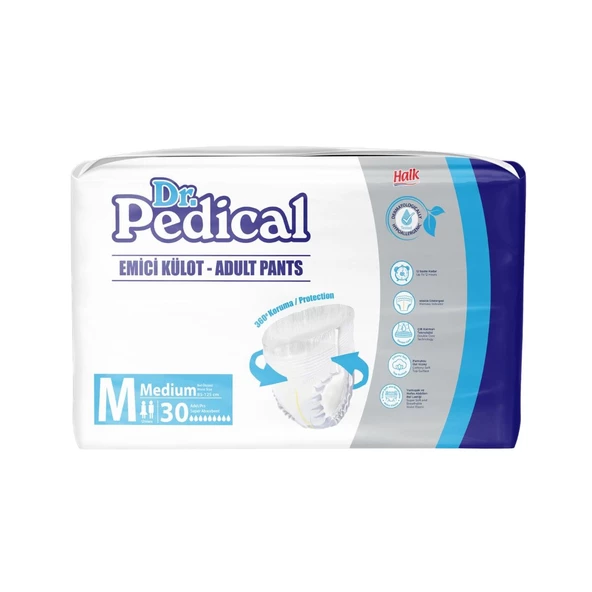 Dr.Pedical Emici Külot Orta Boy Hasta Bezi Medium 30 Adet