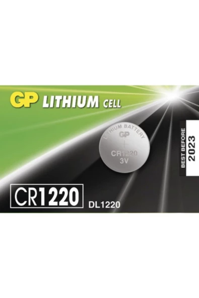 BOL ÇEŞİT BURADA GP LITHIUM CELL CR-1220 DL-1220 PARA PİLİ 3V 5Lİ KART (K0)