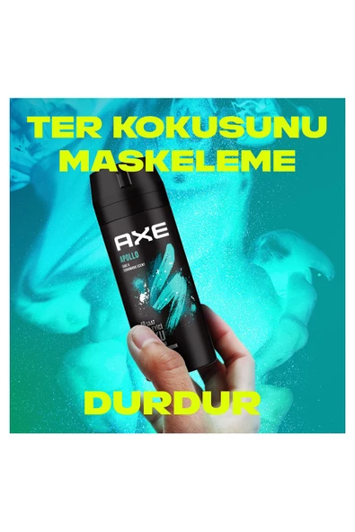 Axe Erkek Sprey Deodorant Apollo 48 Saat Etkileyici Koku 150 ml x3 - 3