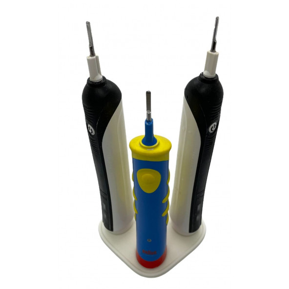 Oral B için 3lü Diş Fırça Standı - 2