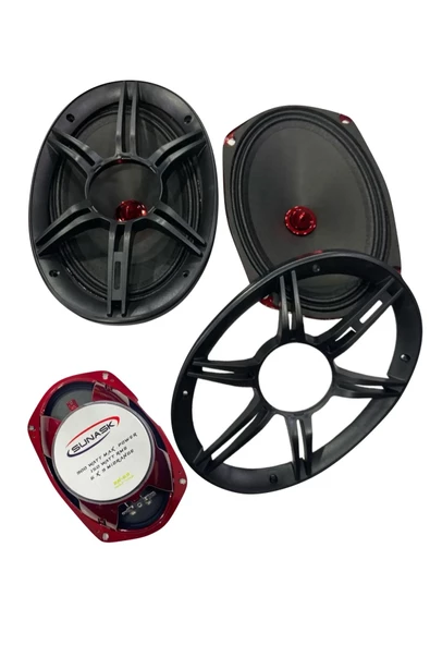 Kgn 940 Watt 150 Rms KURŞUN GÖBEK 6X9 Oval Midrange Amfi Uyumlu 2 Adet - 2
