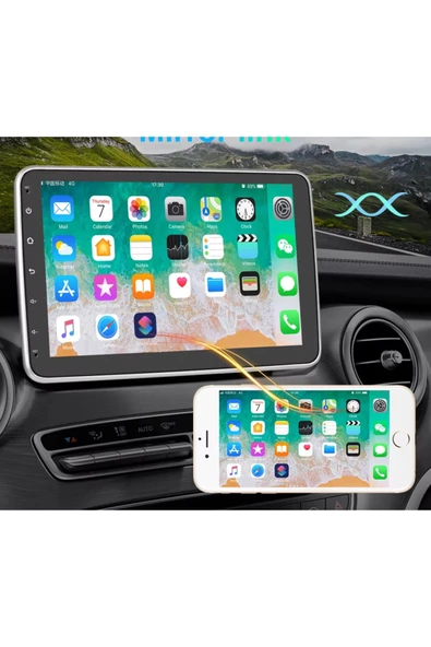 Kgn 10.1 " Tablet I?os & Android Full Hd Carplay Navi?gasyon,wi?-fi?,radi?o