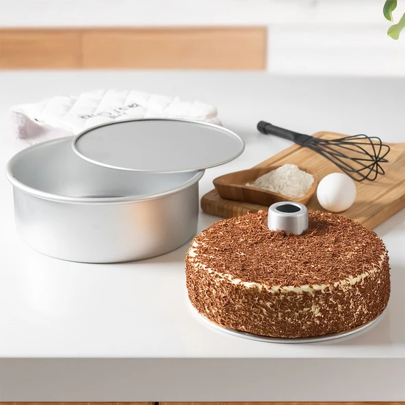 Porsima 15974 Kek Kalıbı Turta Kalıbı Yuvarlak Kek Kalıbı Alüminyum Kek Kalıbı - 2