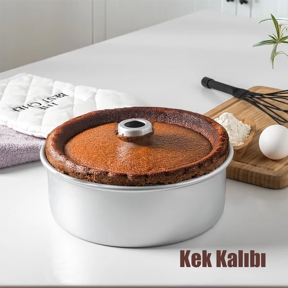 Porsima 15974 Kek Kalıbı Turta Kalıbı Yuvarlak Kek Kalıbı Alüminyum Kek Kalıbı