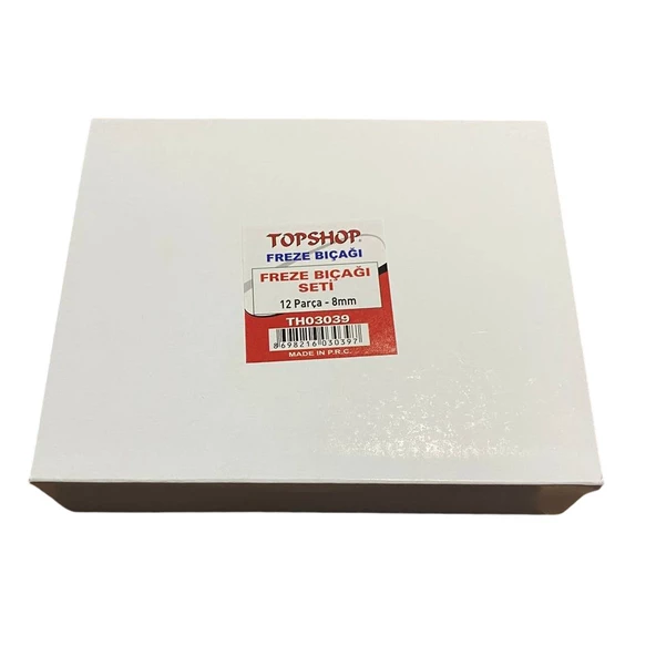 Topshop Th03039 Freze Bıçağı Seti 8 MM 12 Parça - 2