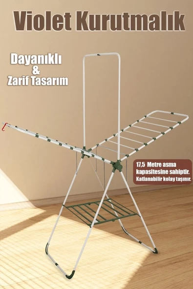 Perilla 17042 Çamaşır Kurutmalığı Kurutma Askısı Metal Kurutmalık - 1